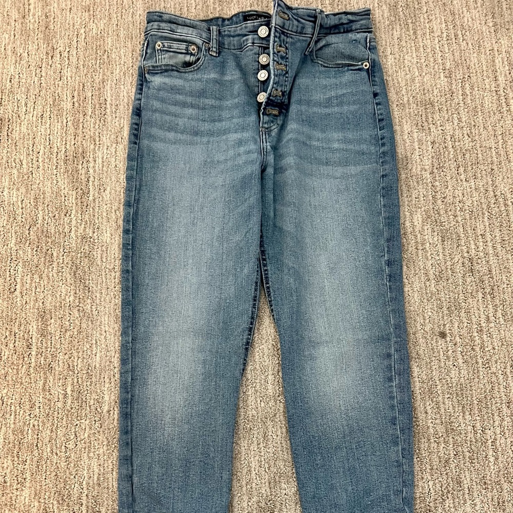 Lucky Brand Bridgette High Rise Ankle Sk - New Women | Color: Blue | Size:8/29R